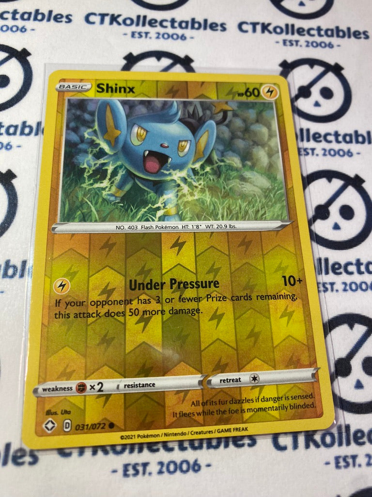 Shinx #031/072 Reverse Holo Common Pokémon Card Shining Fates