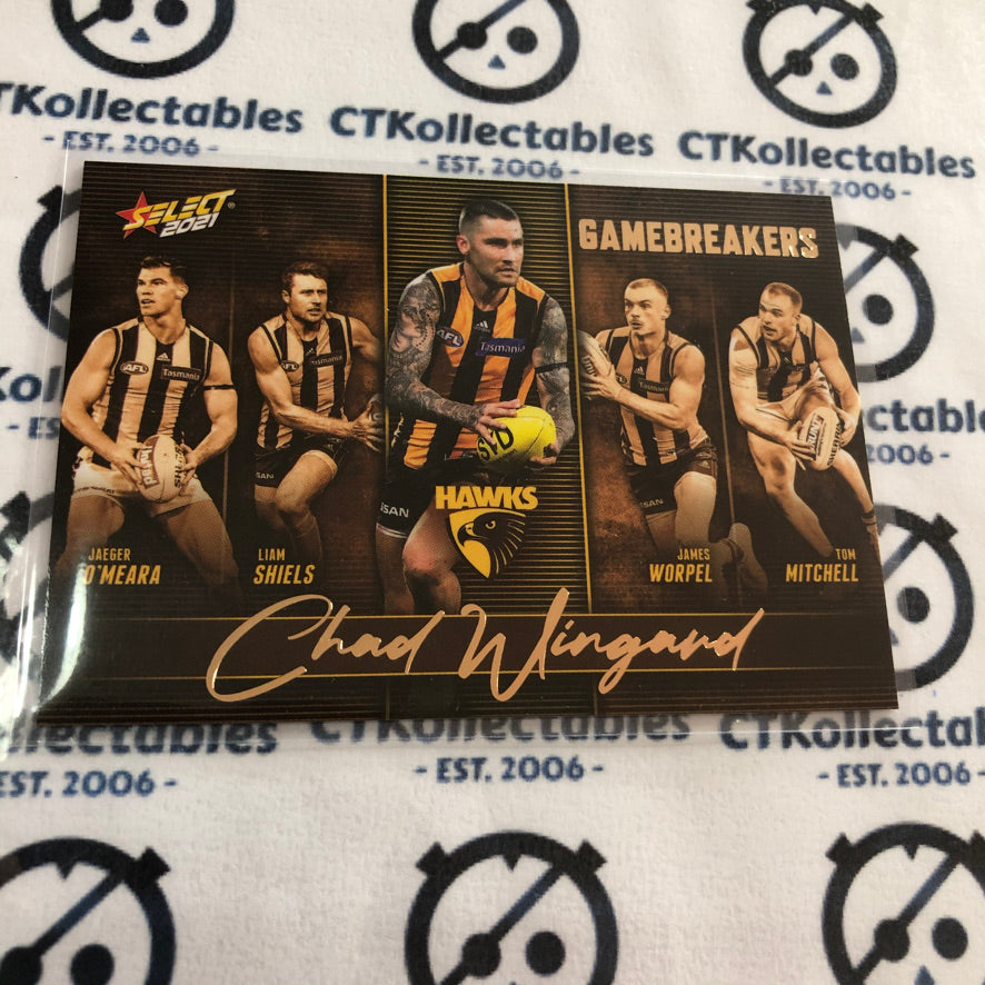 2021 AFL Footy Stars Gamebreakers Chad Wingard GB49 Hawks