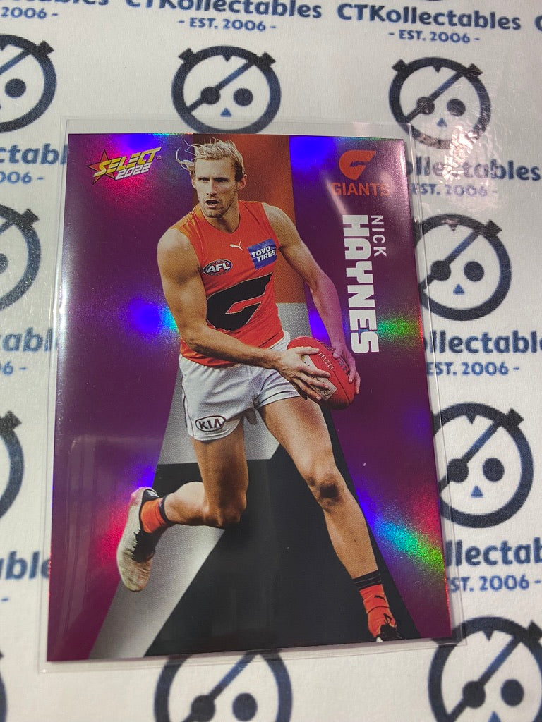 2022 AFL Footy Stars Purple Parallel - Nick Haynes PP75