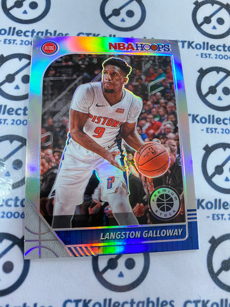 2019-20 NBA Hoops Premium Langston Galloway Silver Prizm #56