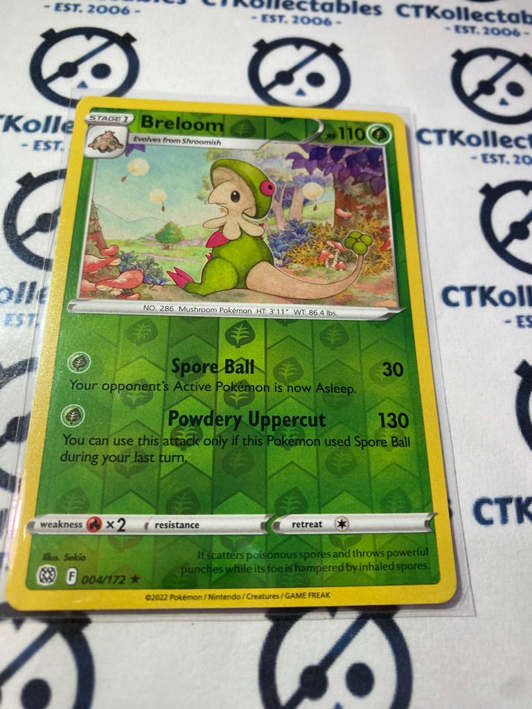 Breloom #004/172 Reverse Holo Pokémon Card Brilliant Stars