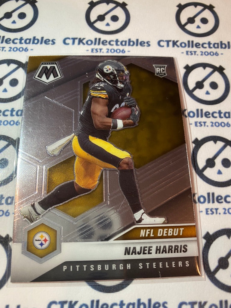 2021 Panini NFL Mosaic Najee Harris NFL DEBUT RC #252 Steelers