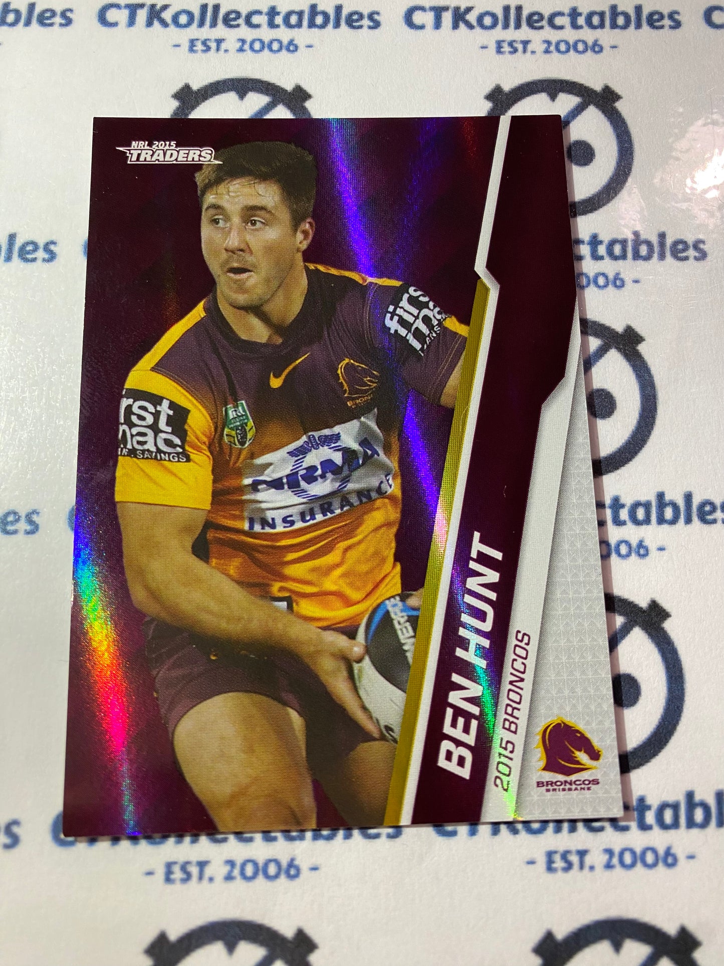 2015 NRL Traders Silver Parallel #P4 Ben Hunt Broncos