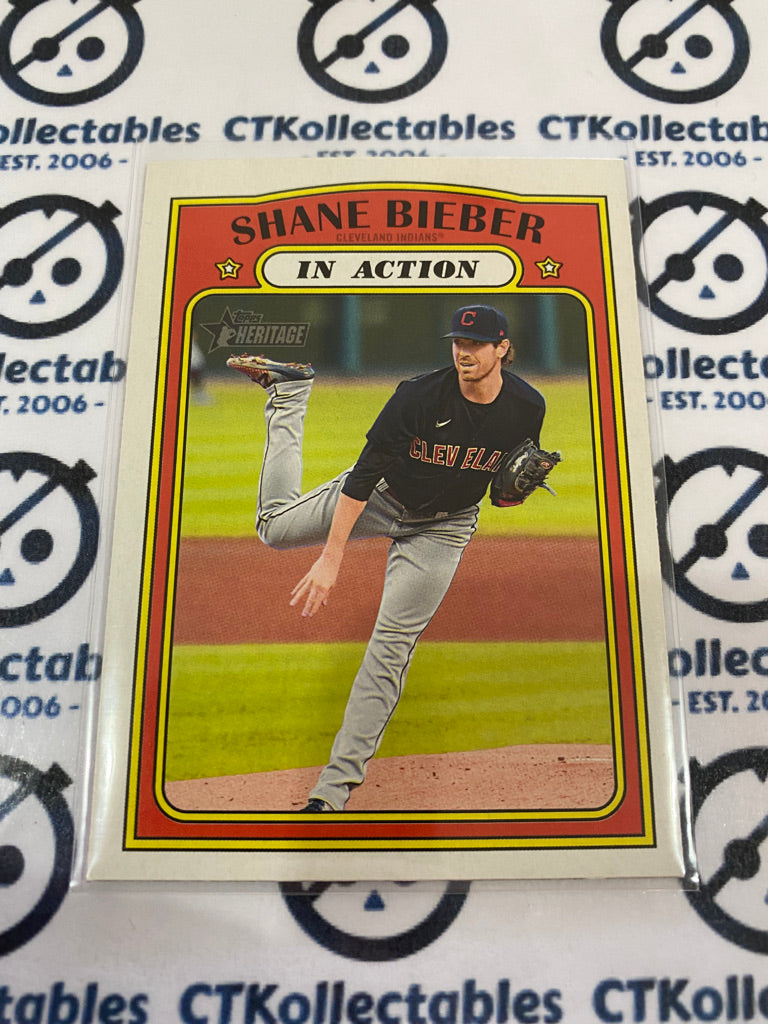 2021 MLB Heritage In Action Shane Bieber #48 Indians