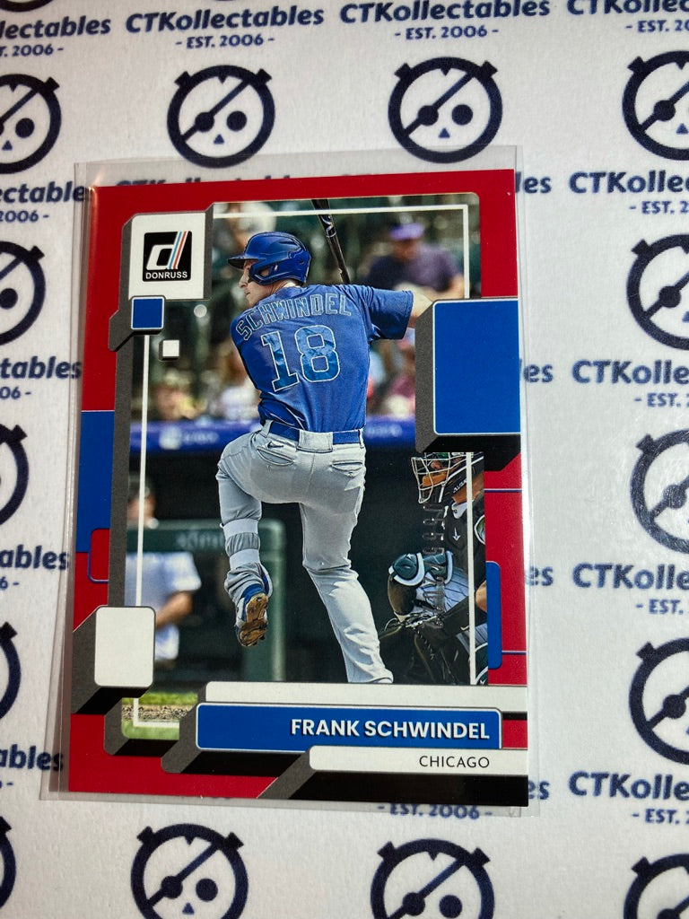 2022 Panini Donruss Baseball Red Frank Schwindel #0555/2022 Chicago