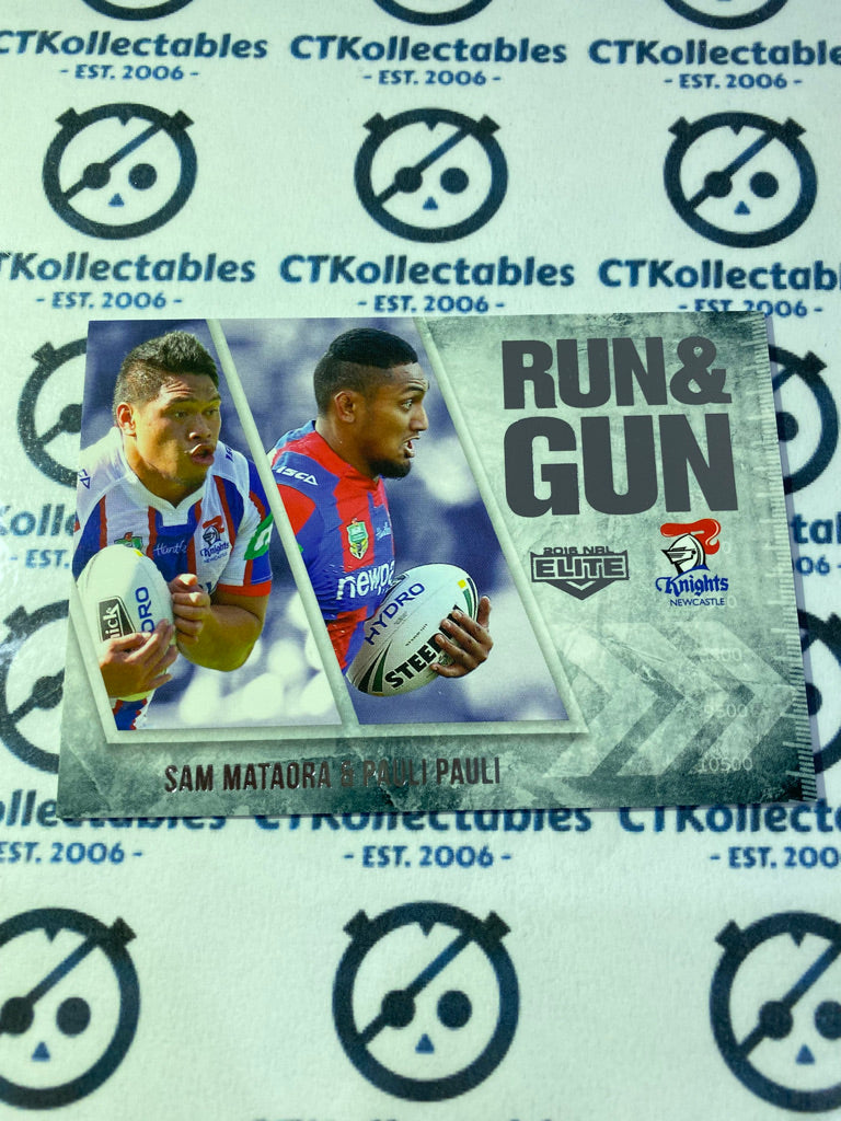 2016 NRL Traders Run & Gun Mataora/Pauli RG16/32 Knights