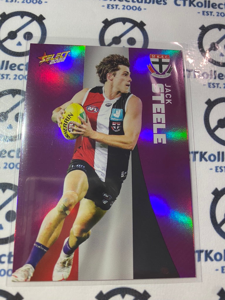 2022 AFL Footy Stars Purple Parallel - Jack Steele PP151