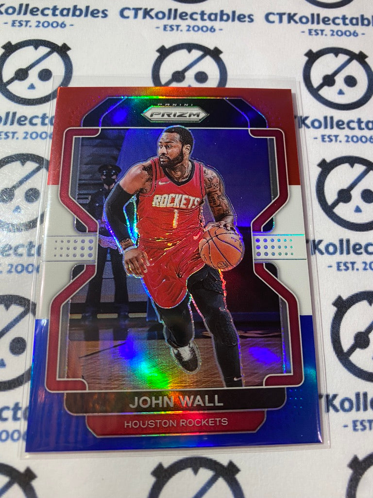 2021-22 NBA Prizm John Wall Red White Blue Prizm #68 Rockets