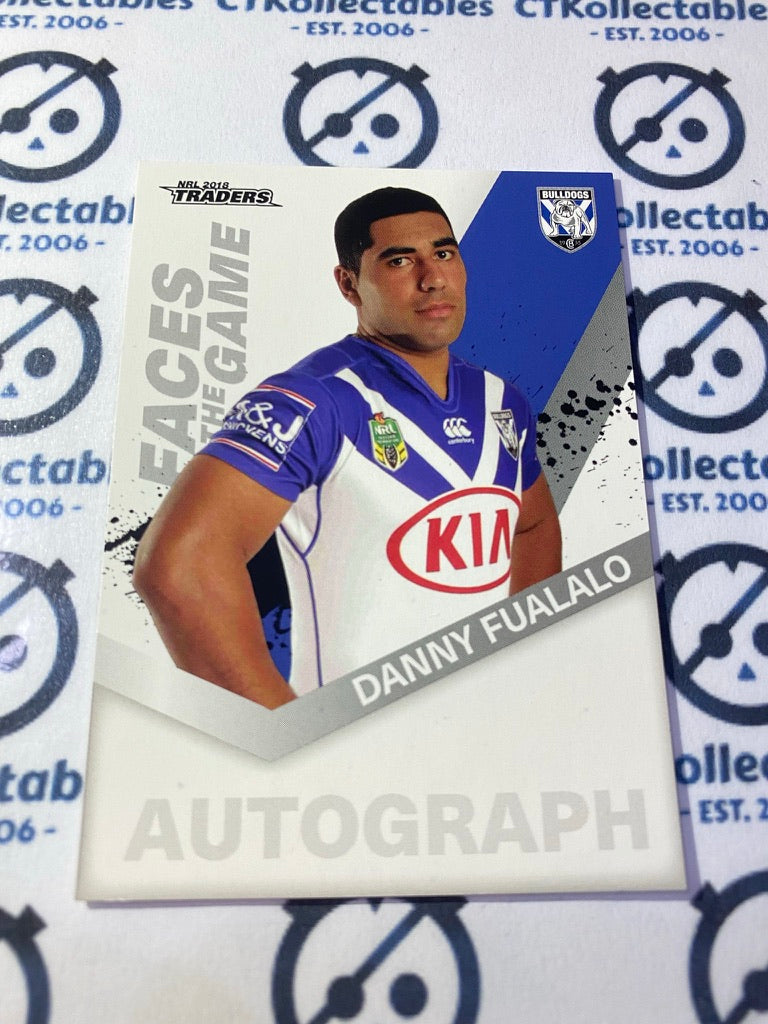 2018 NRL Traders Faces of the Game Danny Fualalo FG10/64 Bulldogs