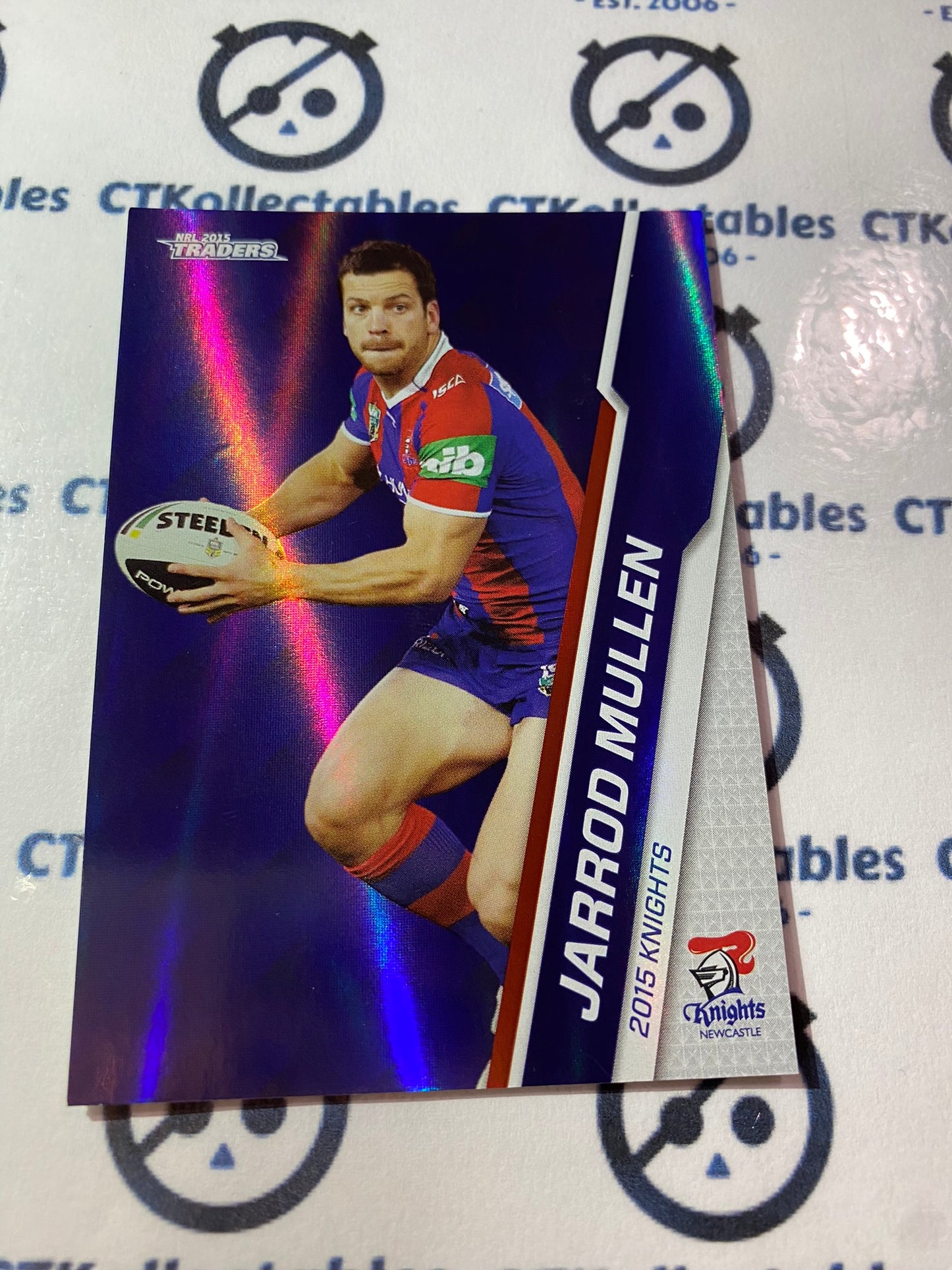2015 NRL Traders Silver Parallel #P68 Jarrod Mullen Knights