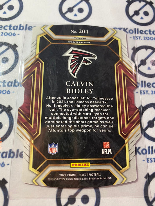 2021 NFL Panini Select Calvin Ridley Die-cut Silver Prizm #204 Falcons