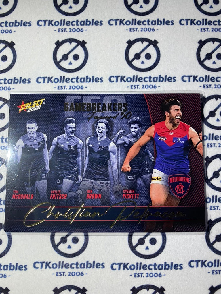 2022 AFL Footy Stars Gamebreakers Forward 50 - Christian Petacca GB54