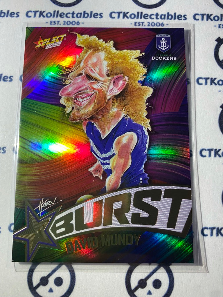 2022 AFL Footy Stars Starburst Paint - David Mundy SBP22