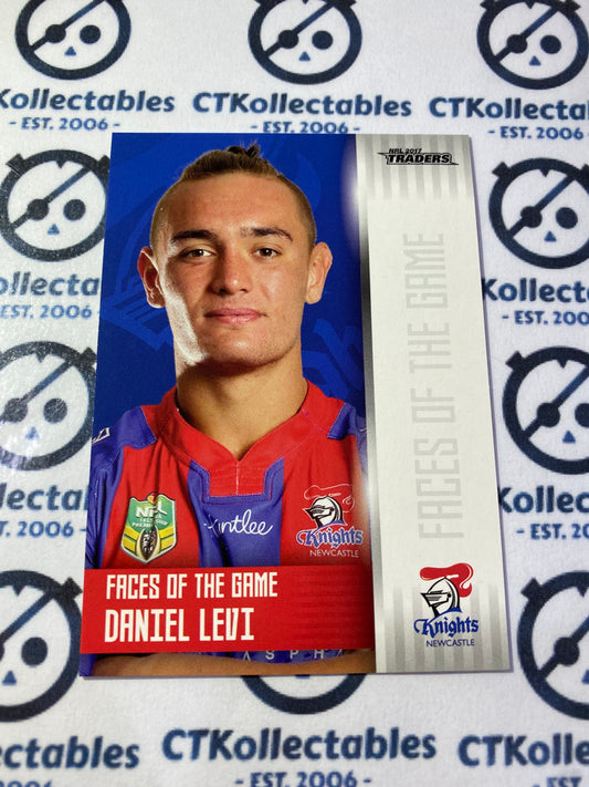 2017 NRL Traders Face Of The Game  Daniel Levi F22/48 Knights