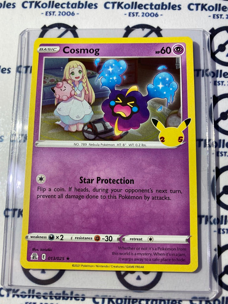 Cosmog Holo Rare #013/025 Pokemon Celebrations 25th Anniversary