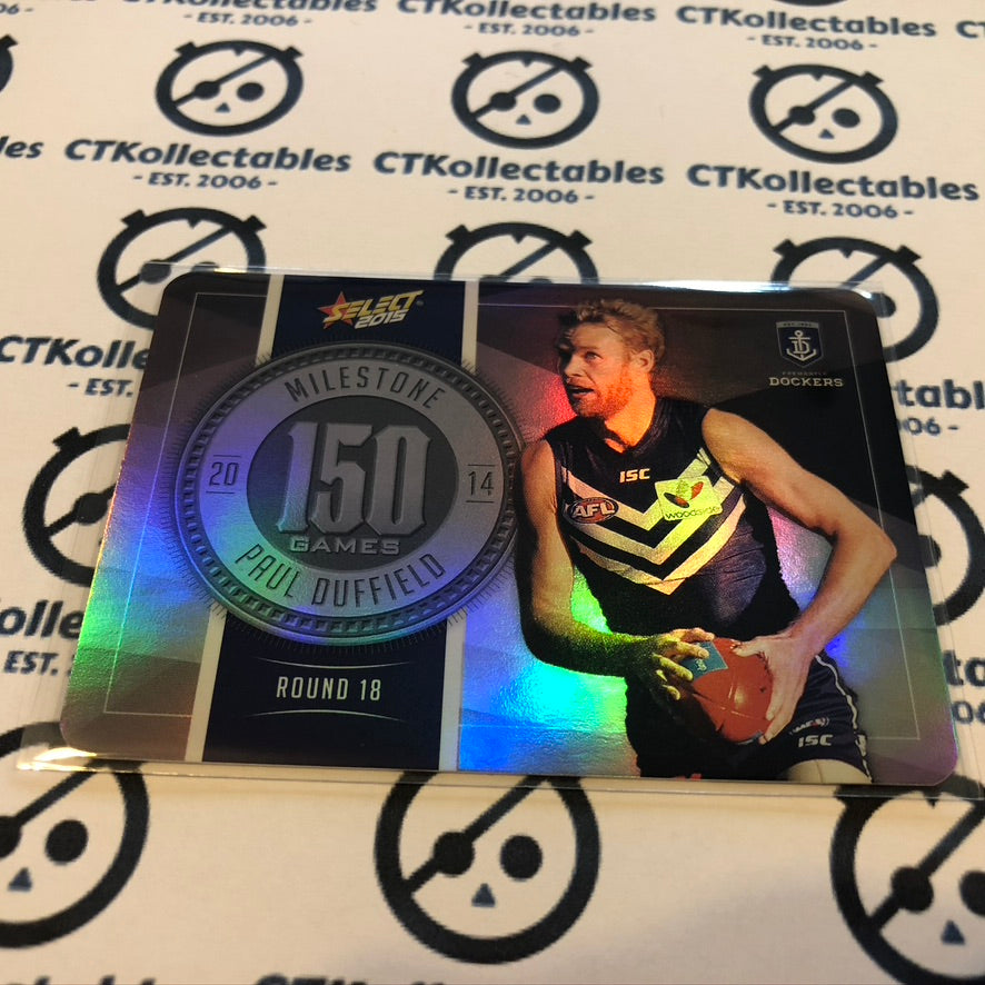 2015 Afl Champions Paul Duffield Milestone 150 games MG30