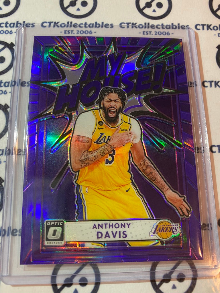 2020-21 NBA Optic Anthony Davis MY HOUSE Purple Prizm #20 Lakers