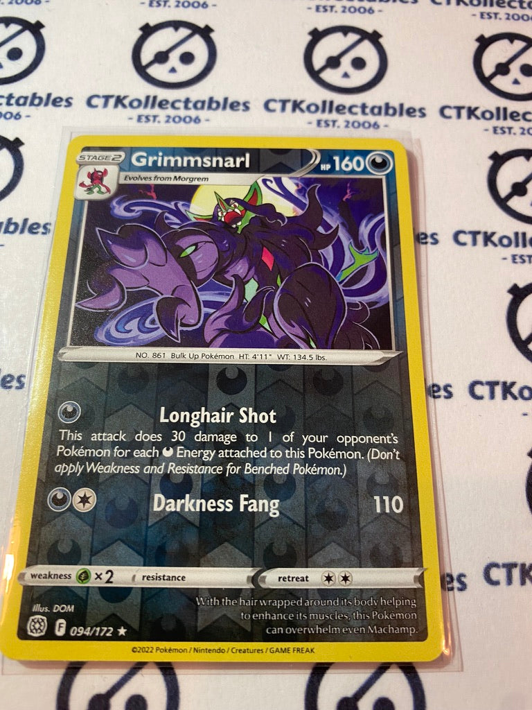 Grimmsnarl #094/172 Reverse Holo Pokémon Card Brilliant Stars