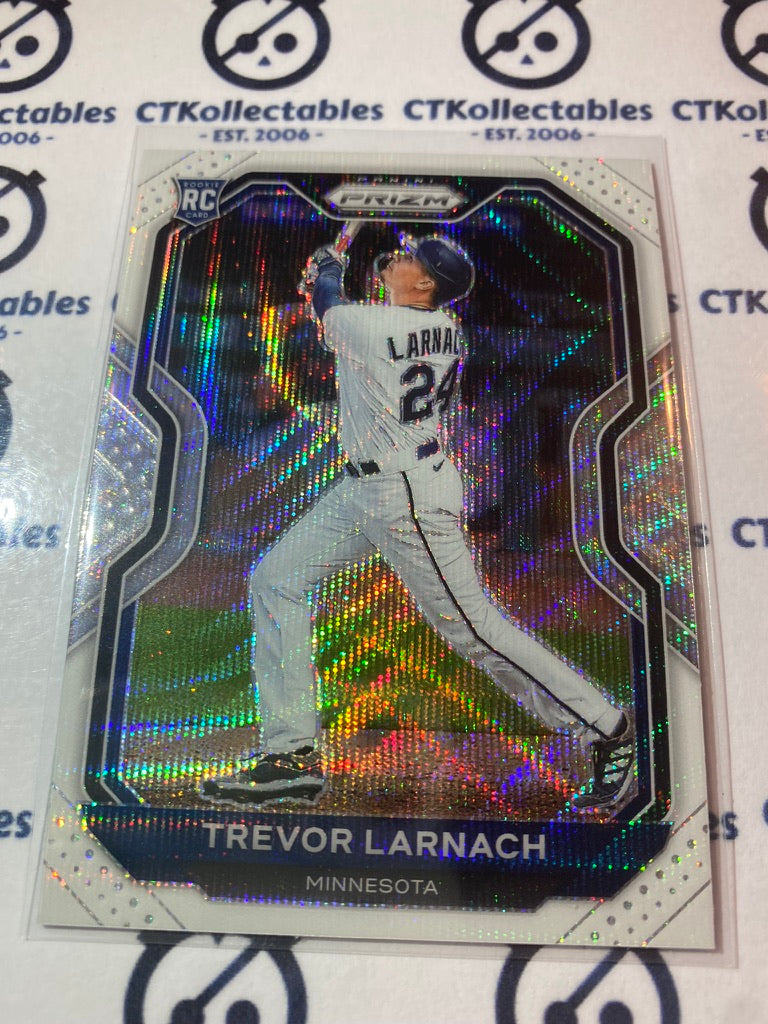 2021 Panini Prizm Baseball Trevor Larnach RC White Wave Prizm #55 Minnesota