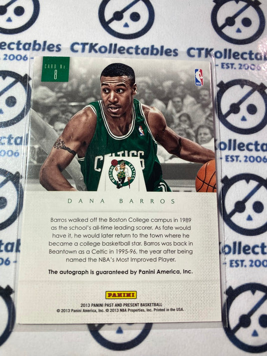 2013 NBA Panini Past & Present Dana Barros Elusive ink #8 Celtics