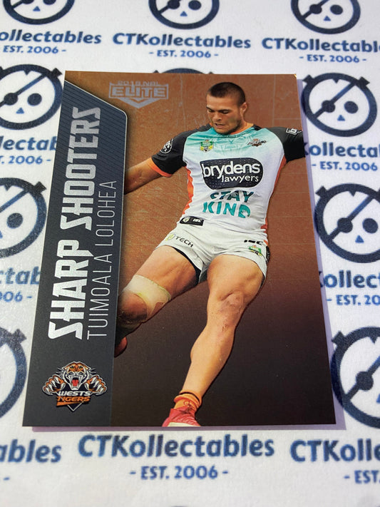 2018 NRL Elite Sharp Shooters Tuimoala Lolhea SSH 32/32 Tigers