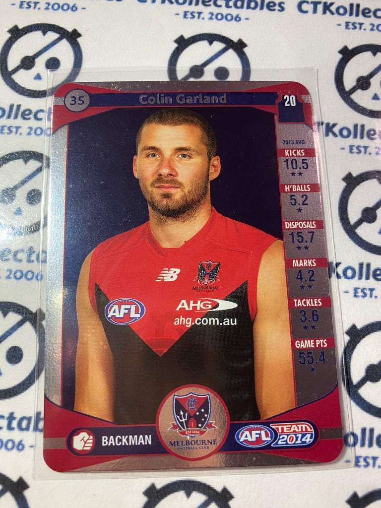 2014 AFL Teamcoach Silver Parallel #35 Colin Garland Demons