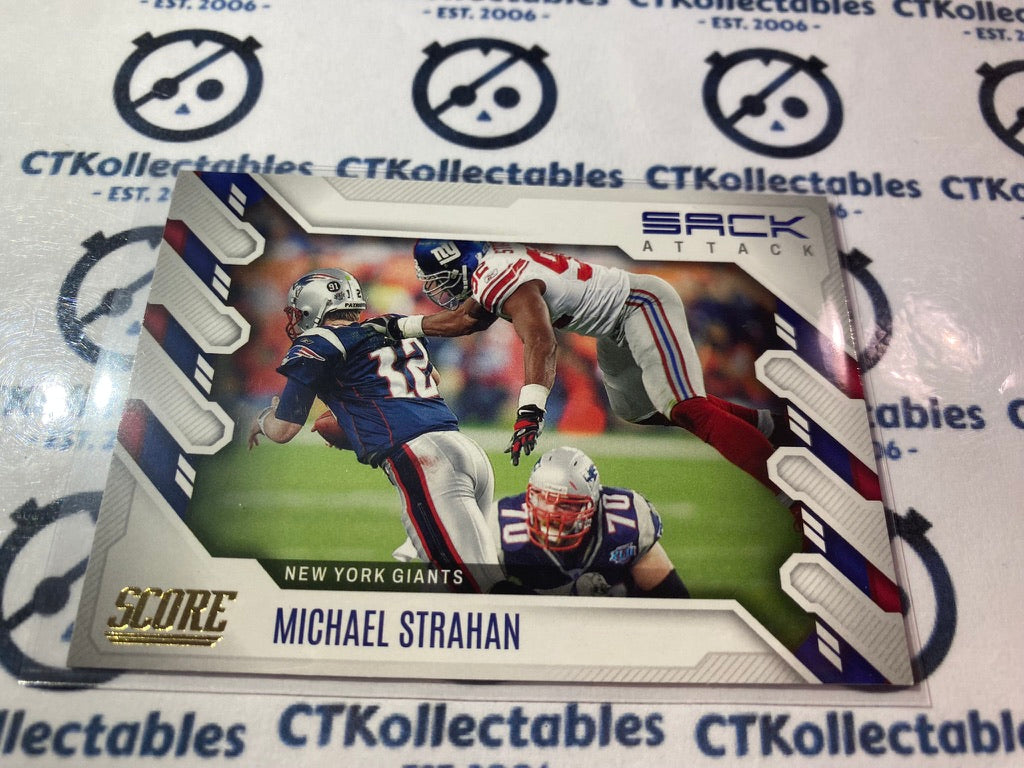 2022 NFL Panini Score Gold Michael Strahan Sack Attack #SA-MS Giants