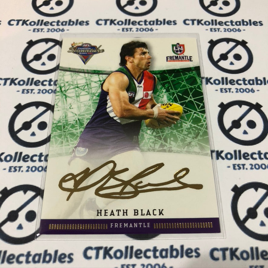 2007 AFL Champions Heath Black Gold Foil Signature FS34
