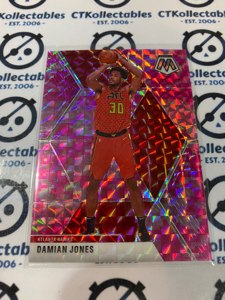 2019-20 Panini Mosaic Damian Jones Pink Prizm #34 hawks