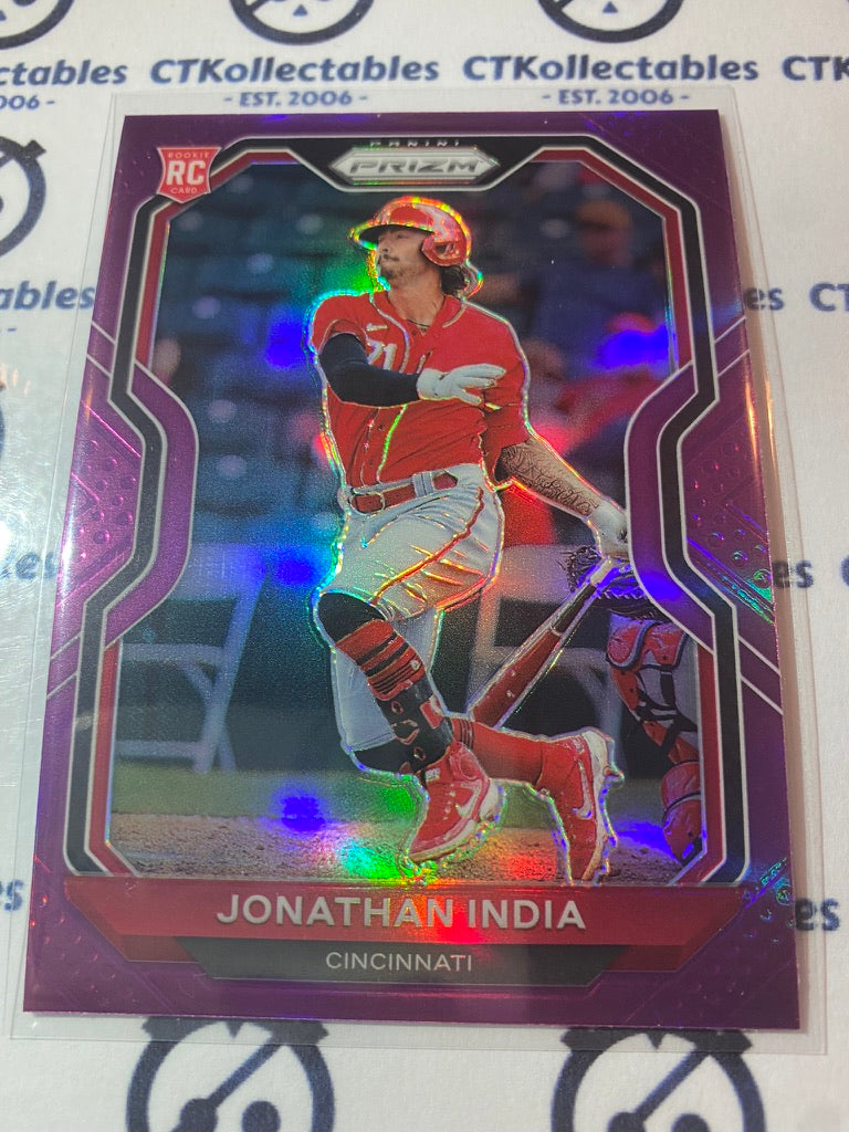 2021 Panini Prizm Baseball Jonathan India Purple Prizm #26 Cincinnati