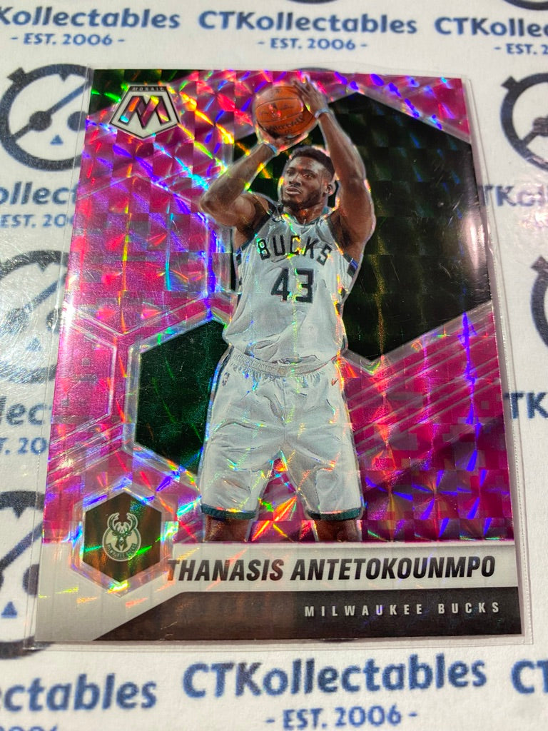 2020-21 NBA Mosaic Thanasis Antetokounmpo Pink Prizm #167 Bucks