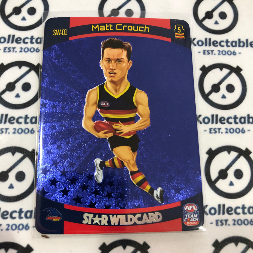 2021 AFL Teamcoach Star Wildcard Matt Crouch SW-01 Crows