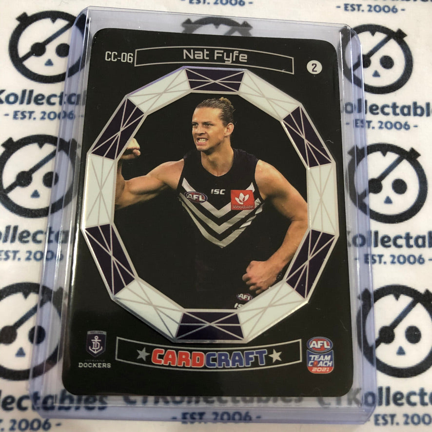 2021 AFL Teamcoach Card Craft Cheering - Nat Fyfe CC-06 Dockers