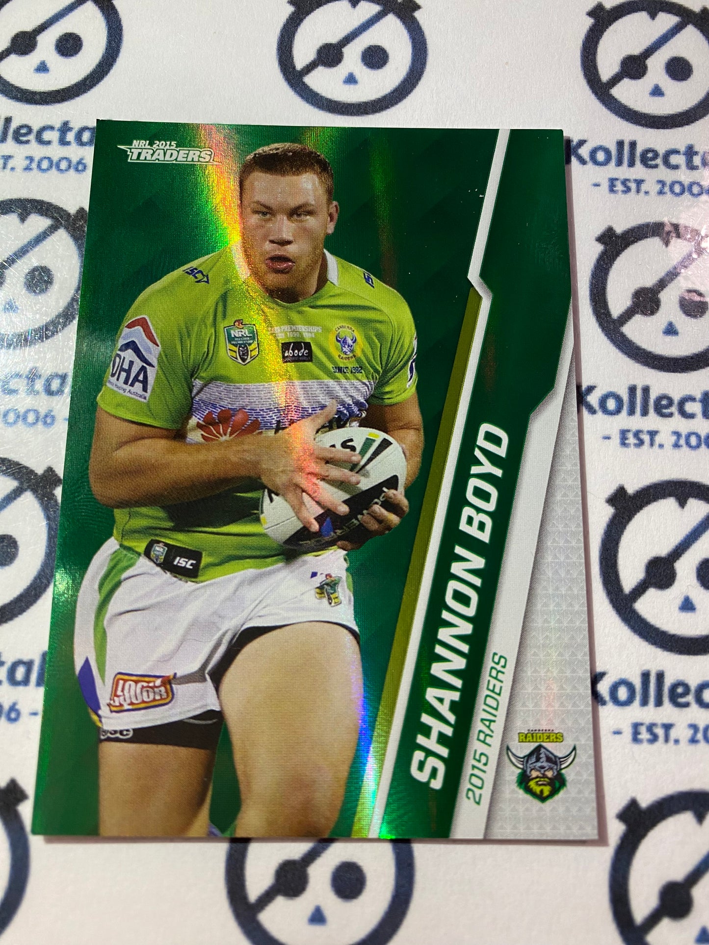 2015 NRL Traders Silver Parallel #P19 Shannan Boyd Raiders