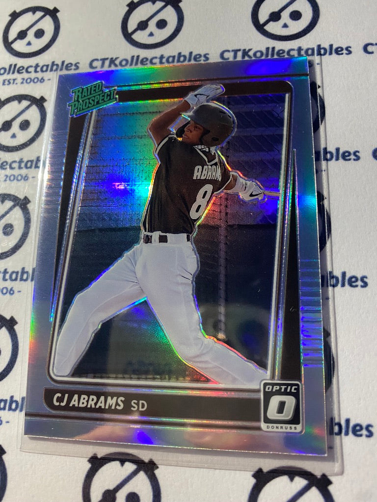 2021 Panini Donruss Optic Baseball CJ Abrams Rated Prospect Silver Prizm #RP9