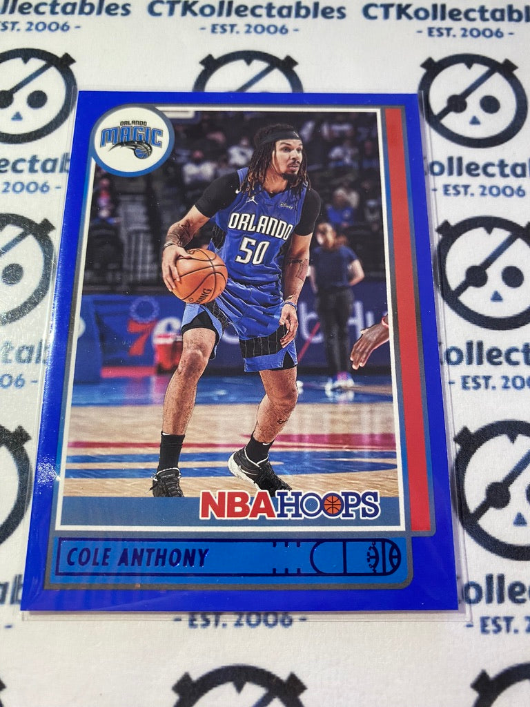 2021-22 Panini NBA HOOPS Cole Anthony Blue Parrallel #12 MAgic
