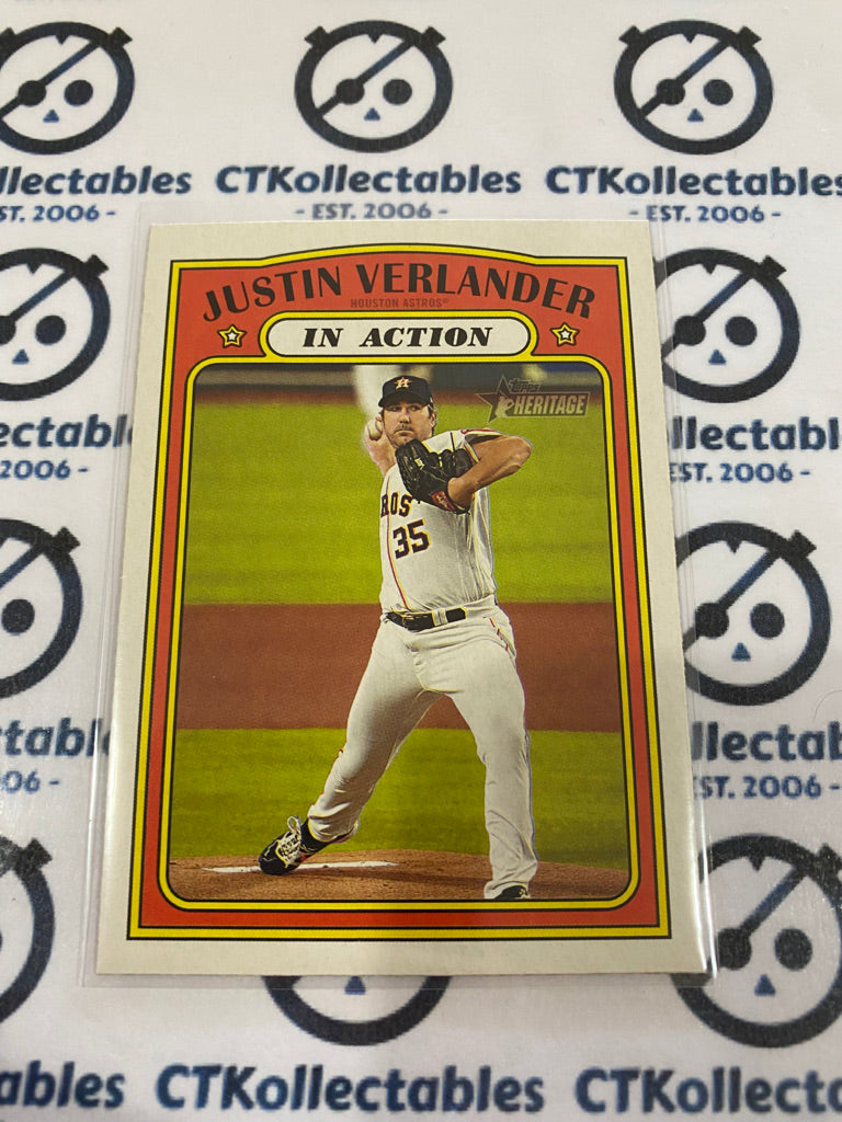 2021 MLB Heritage In Action Justin Verlander #248 (puzzle b) Astros