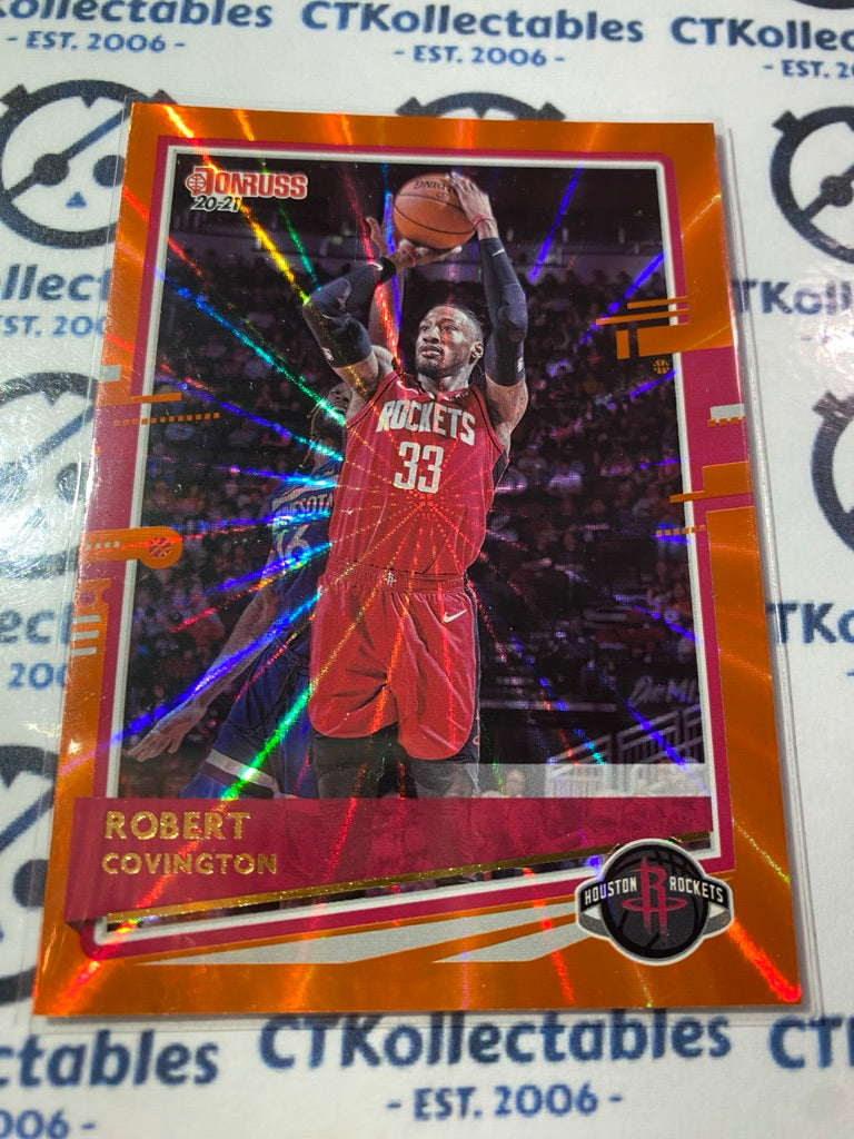 2020-21 NBA Donruss Orange Laser Robert Covington #80 Rockets