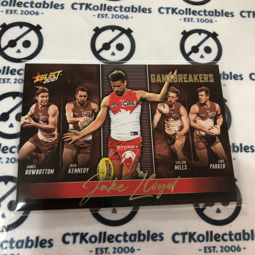 2021 AFL Footy Stars Gamebreakers Jake Llyod GB77 Swans