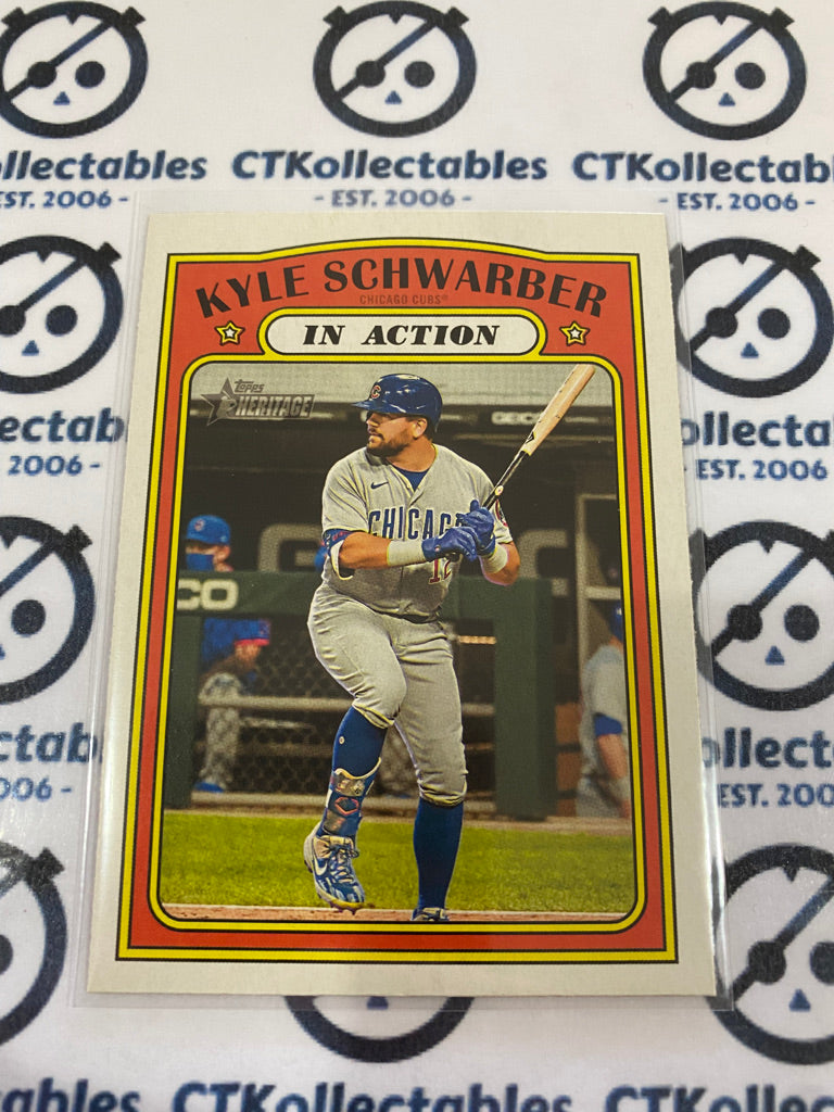 2021 MLB Heritage In Action Kyle Schwarber #140 Cubs