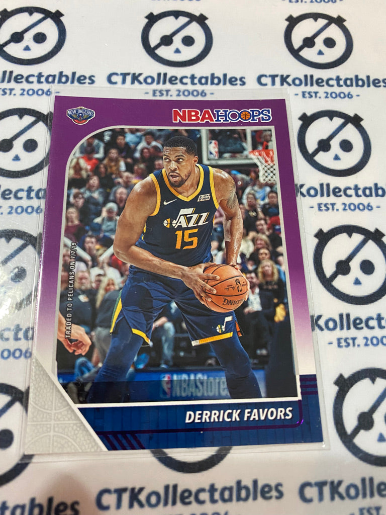 2019-20 NBA Hoops Purple Derrick Favors #190 Pelicans