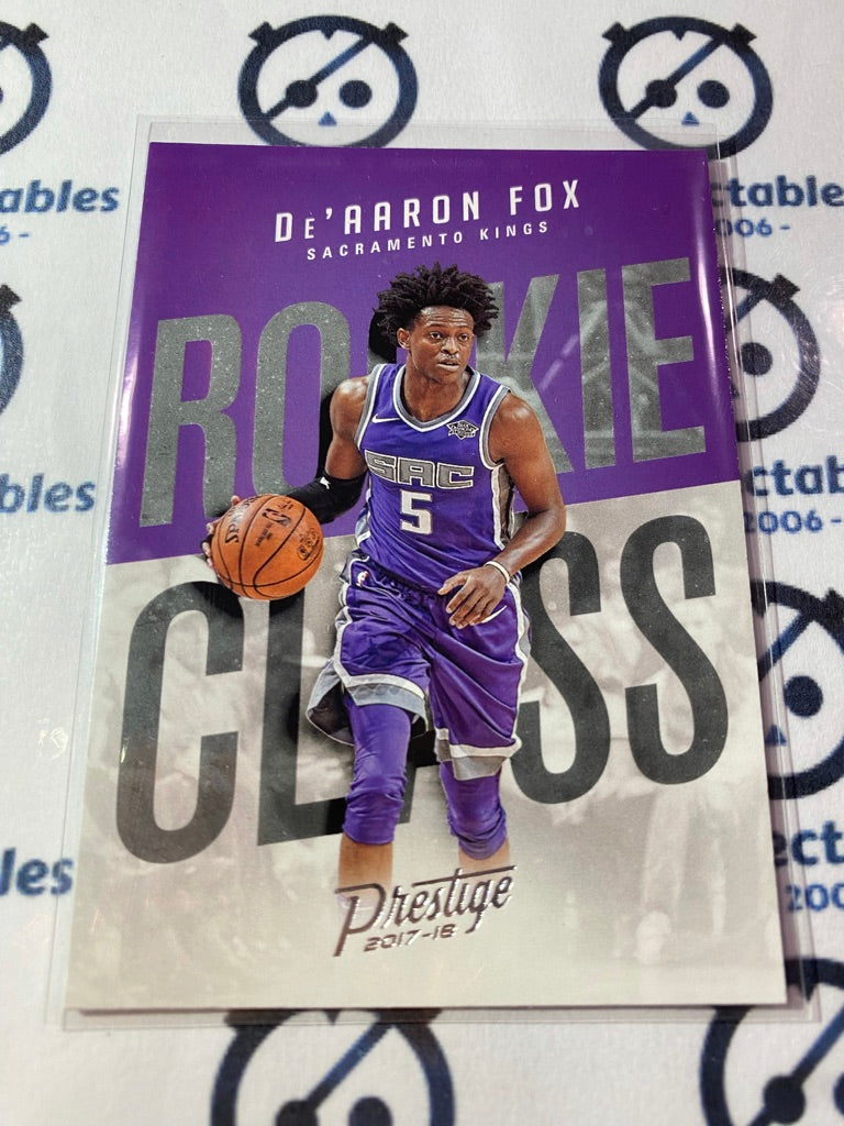 2017-18 Panini NBA Prestige De'Aaron Fox Rookie Class #5 Kings