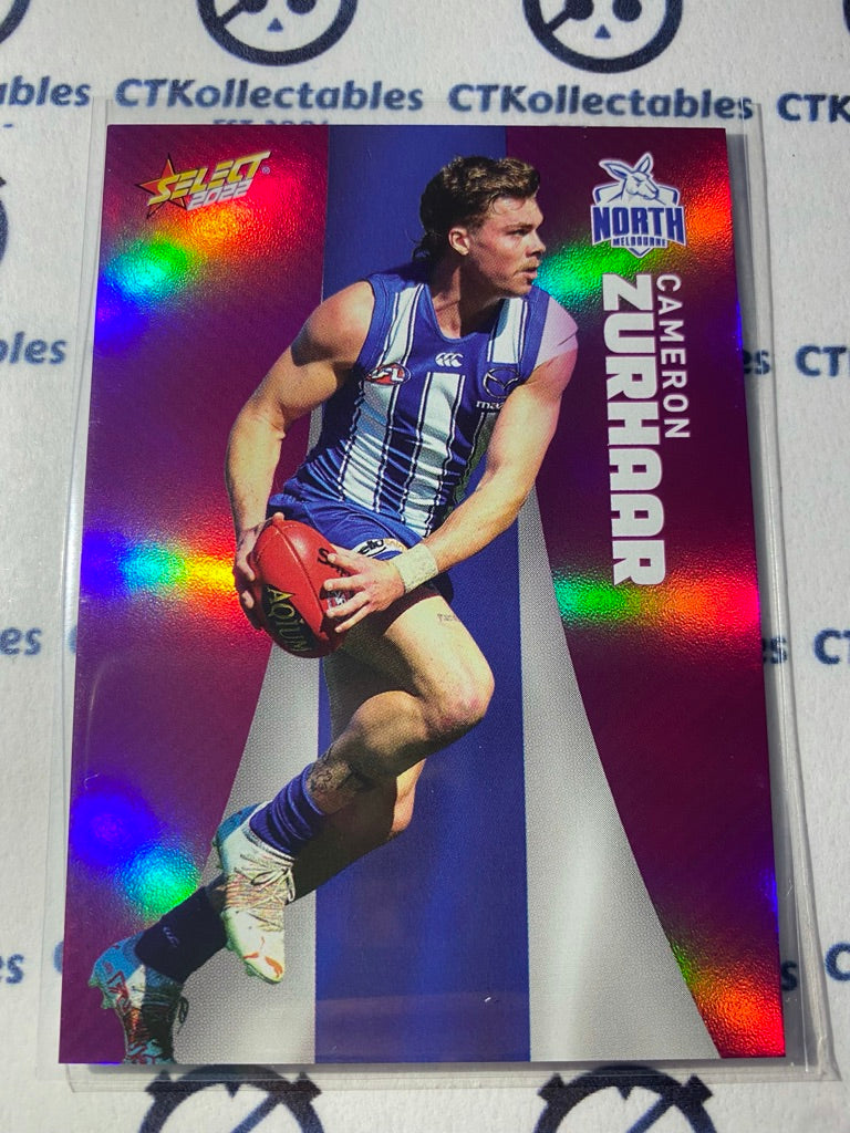 2022 AFL Footy Stars Purple Parallel - Cameron Zurhaar PP121