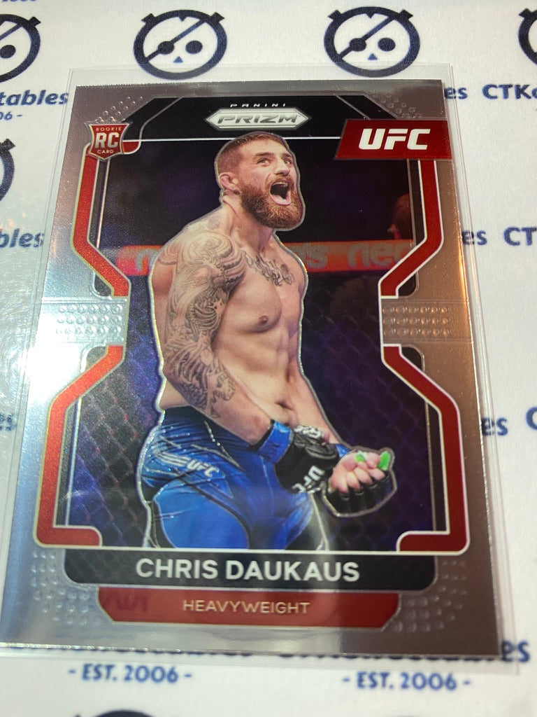 2022 UFC Panini Prizm Chris Daukaus RC rookie #199 Heavyweight
