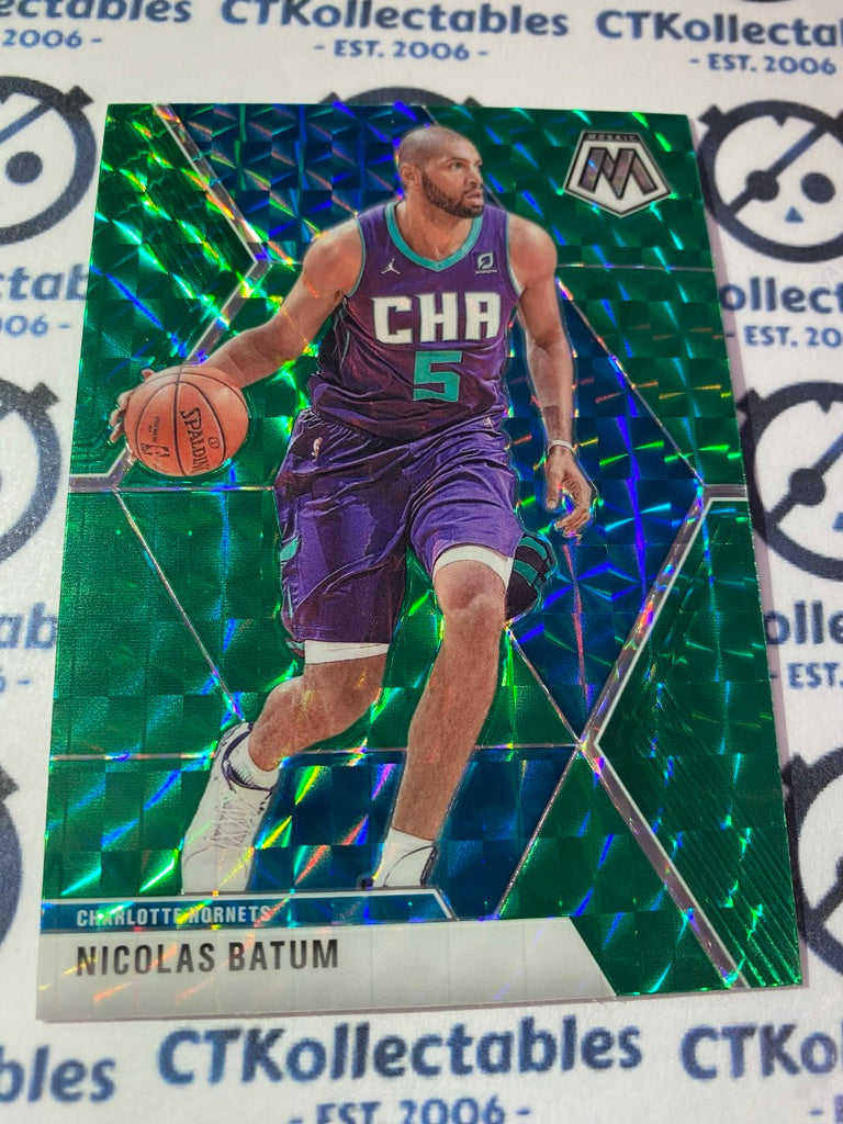 2019-20 NBA Mosaic Nicolas Batum Green prizm #102 Hornets