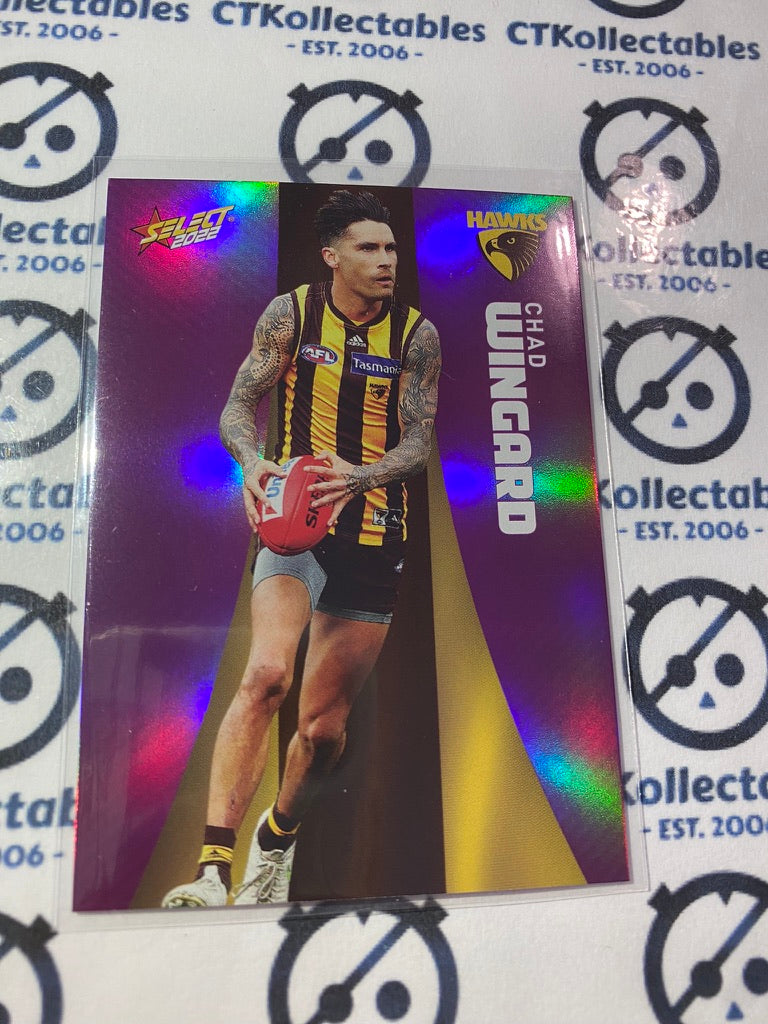 2022 AFL Footy Stars Purple Parallel - Chad Wingard PP100