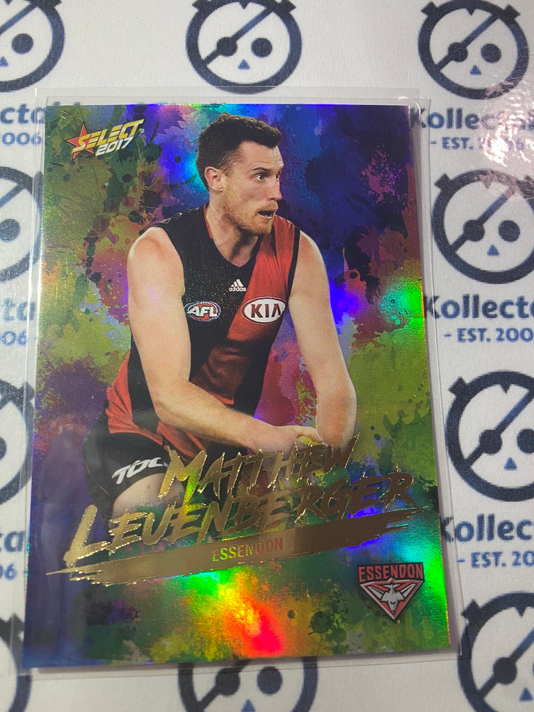 2017 AFL Select Footy Stars Holofoil - #HF43 Matthew Leuenberger Bombers