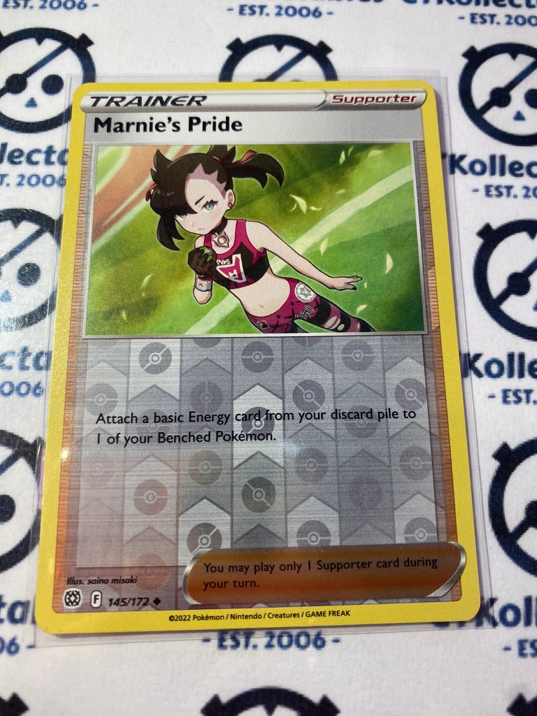 Marnie's Pride #145/172 Reverse Holo Pokémon Card Brilliant Stars