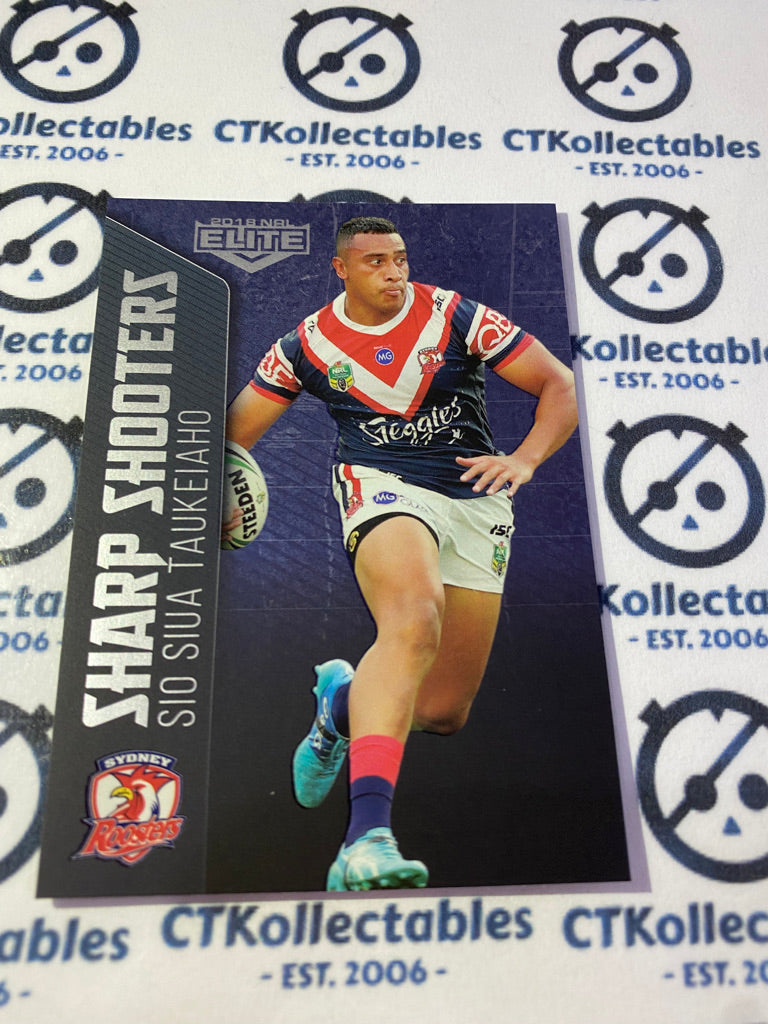 2018 NRL Elite Sharp Shooters Sio Siua Takeiaho SSH 28/32 Roosters