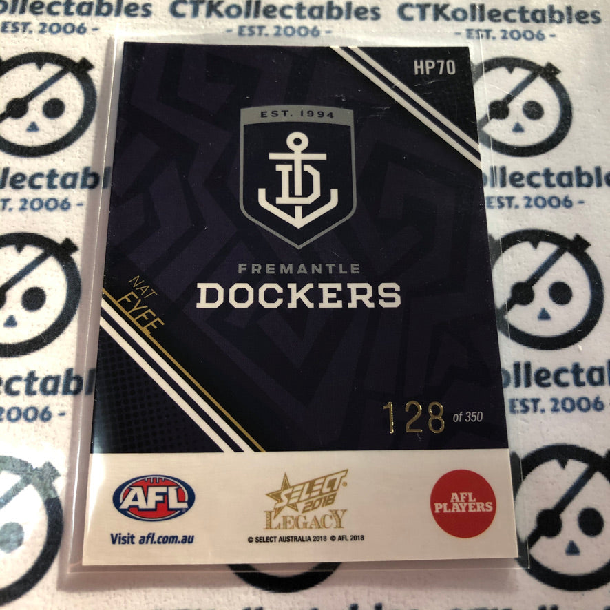 2018 AFL Select Legacy holographic Parallel Nat Fyfe #128/350 #HP70